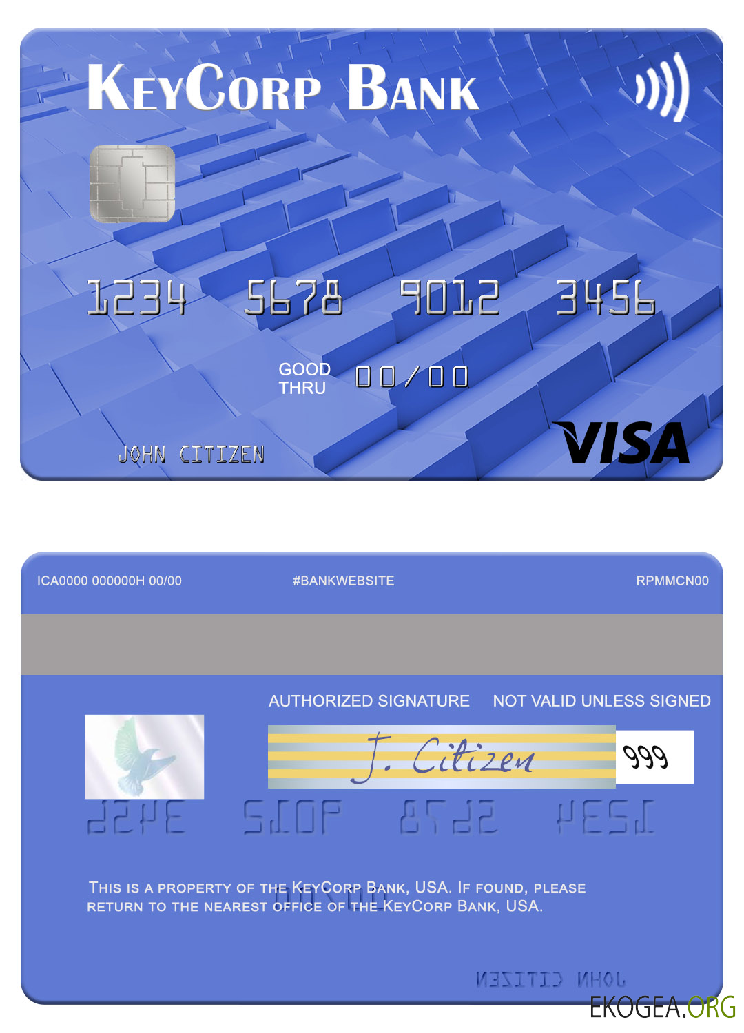 Carte visa USA KeyCorp Bank